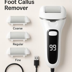 New LCD Display Foot File — Smooth, Soft Feet in Minutes!